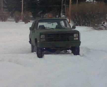 in the snow