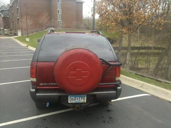 Custom stitched spare tire cover (covers full 30x9.50xR15 tire)