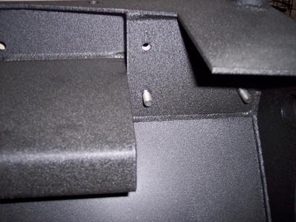right side mounting point with two factory secured bolts coming toward you, the others thread away