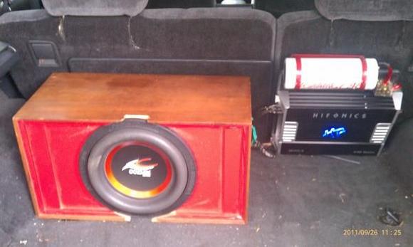 my amp and sub set up