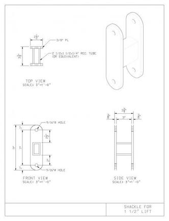 shackle 1.5in lift