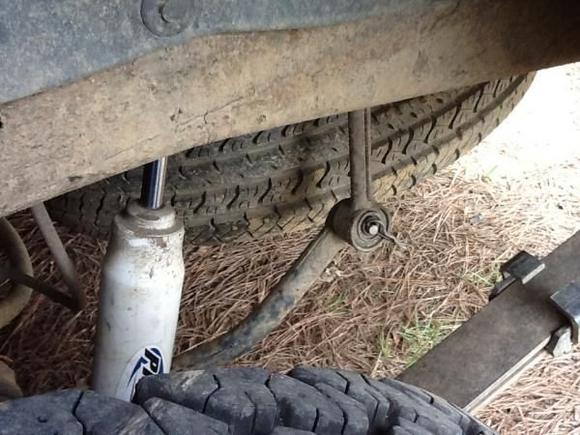 sway bar disconnect home made using pin clip