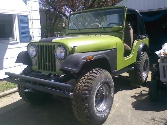 the 74 cj 5 on 35s