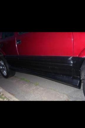 The grey bottom painted black.