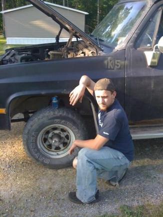 side view of me and my tires