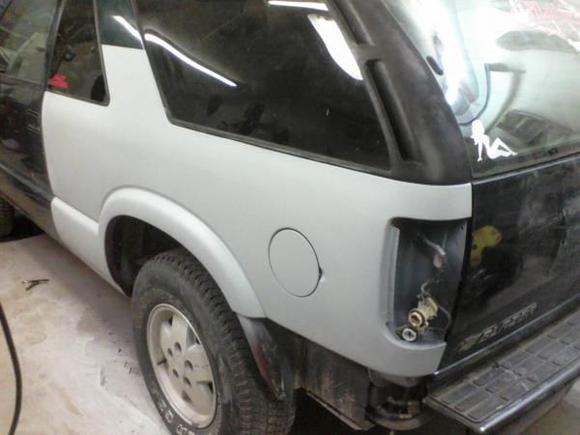body work done and primared