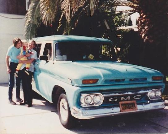Left to right.
My Dad, Me, Grandpa, The Bus  circa 1988