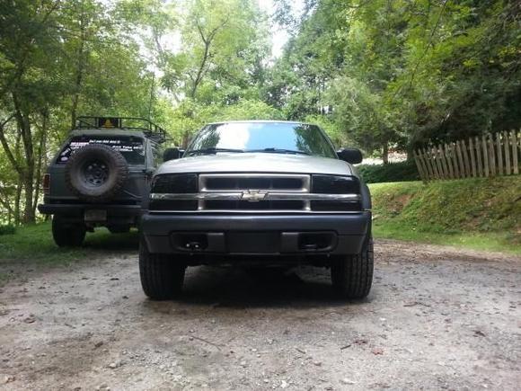 Front (BEFORE adding 5 inches to the stance)