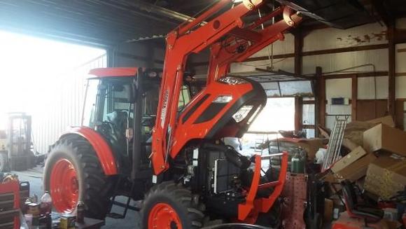 A kioti cab tractor, just one of the many things that rolls through our shop!