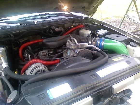 added alittle color under the hood