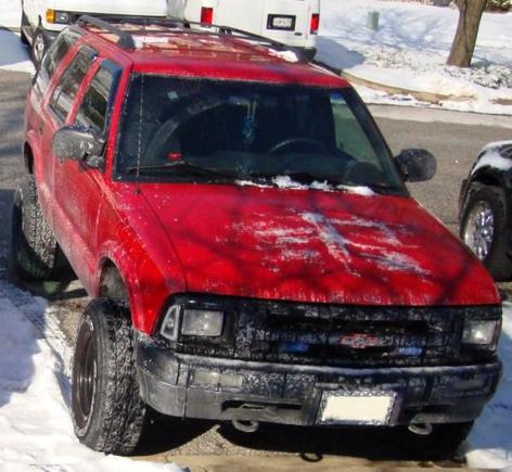 Most recent picture, which shows the Rough Country lift.  Yeah, it just snowed.