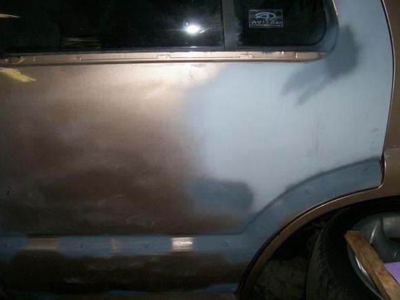 Bravada dr/side rear door shaved