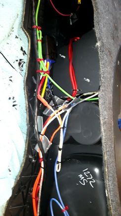 Underside of the center console