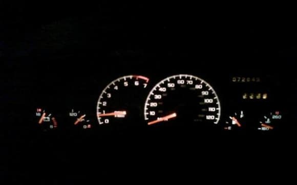 Gauges at night