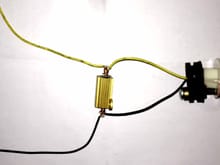 LED winker, ballast resistor parallel