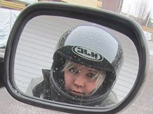 It actually started snowing :D When started going home :)