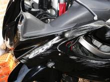 More front fairing damage