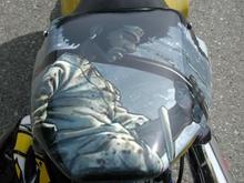 Added a solo seat cowl with Afro Samurai!!!