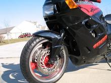 Front fender is off a 93'