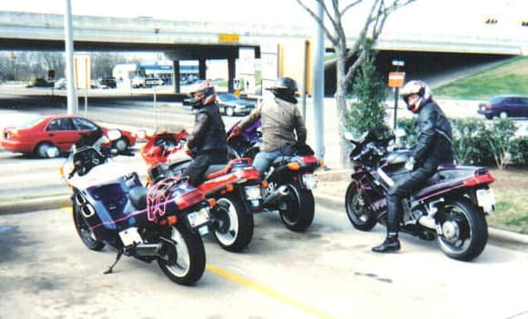 gettin ready to ride with friends 1995