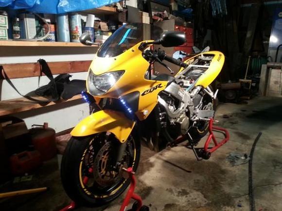 Front facia reinstalled and LED lights not lighting up properly....fail