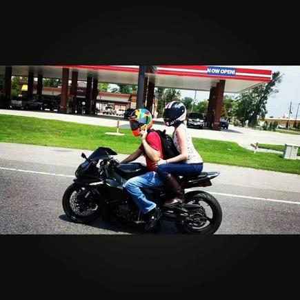 Me and the wife riding!!