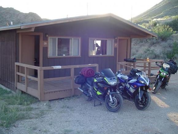 My CBR in a cabin in the boonies!!!  LOVED That place!