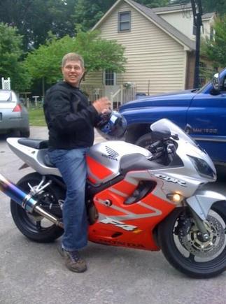 my brother after riding my CBR he felt the power and loved it