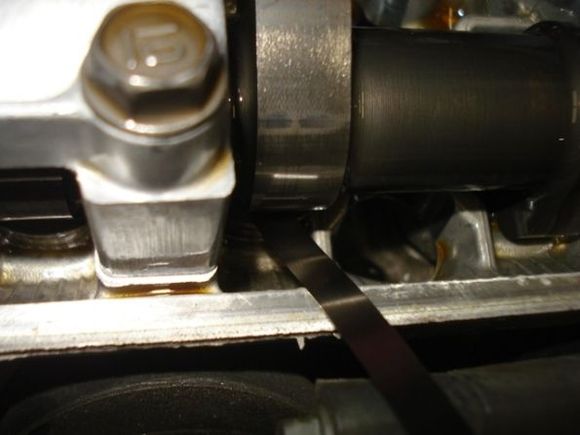 shim under the valve