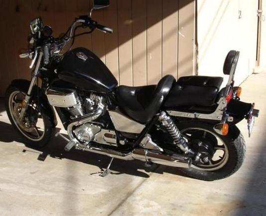 Honda VT700 was a great cruiser and first shaft driven bike. Bought for father to ride.