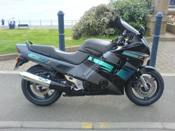 Parked up at Filey after a blast over the North Yorkshire Moors...
