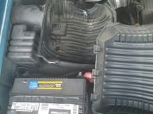This is what my air filter compartment looked like when I popped the hood.