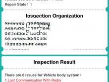 Here is the report after radio install