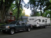 Family Rig...  Silverado and Salem 29QBDS travel trailer