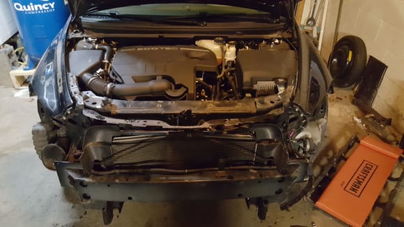 That entire front end had to come off to properly reinstall the lights and check for additional unseen damage. Thankfully tjere were no more surprises