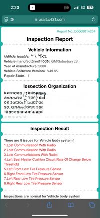 Here is the report after radio install