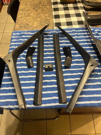 Interior trim back glass