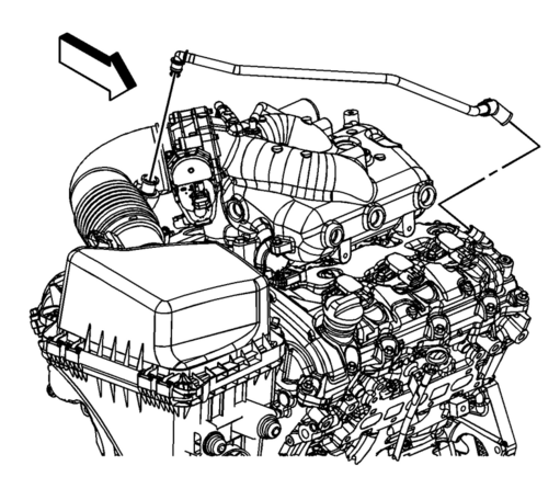 3.6L (LY7) PCV front hose