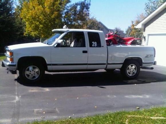 My two babies! My truck and my quad