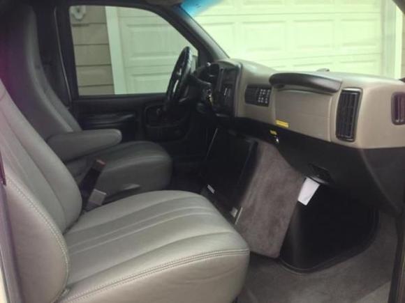 Front of the van from the passenger side.