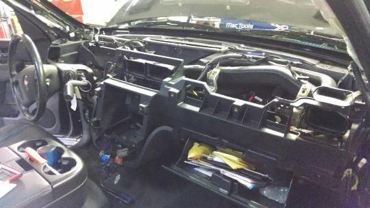2010 Chevy Tahoe dash removed