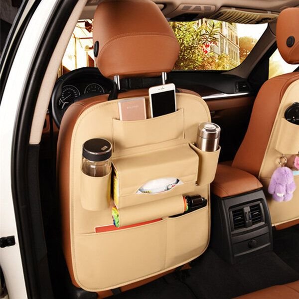 Accessories - Leather Car Storage Bag Multi-compartment Car Seat Storage Container Outdoors Bag - New - All Years Any Make All Models - Bellevue, Washington, WA 98004, United States