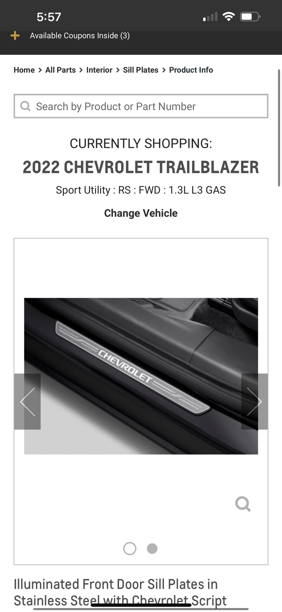 Accessories - 2022 Chevrolet Trailblazer - Used - 2021 to 2022 Chevrolet Trailblazer - Irvine, CA 92603, United States