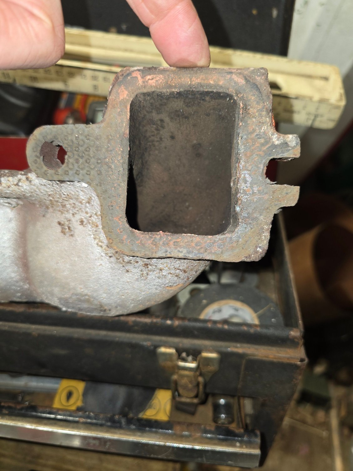 this is where it has been burning through.