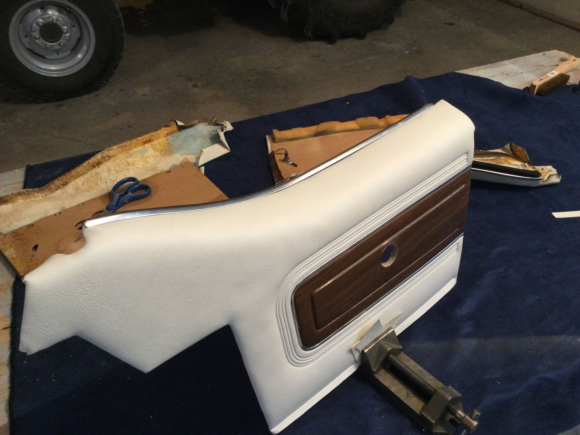 The new cover job with belt line strip installed