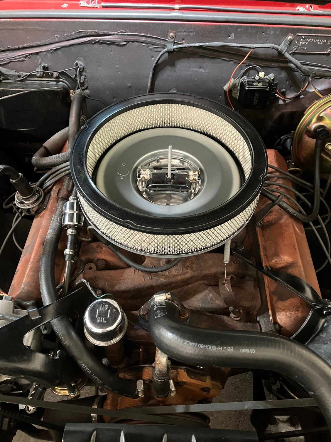 Used a zero drop 14 inch base with a 2 1/2� tall filter. Also had make a new fuel line