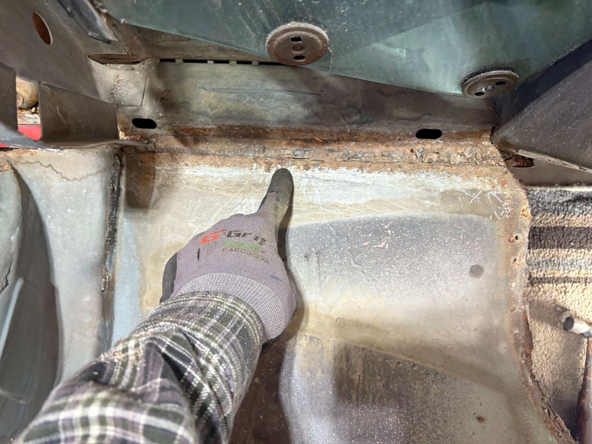 So I cut the QP at the flange line where it joined the rocker