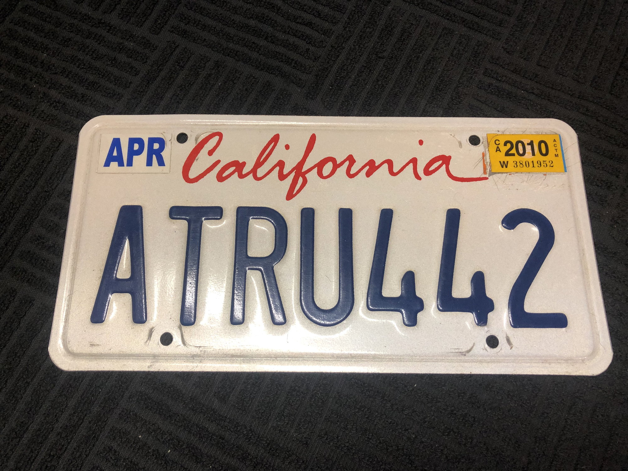 California License Plate Format