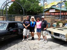 Matt, Linda Vaughn, Laura & Jeff at 2015 CarCraft Nationals.