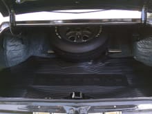Original Tire, jack has never been out of the car. Dealer trunk mat. Felt mat is under.